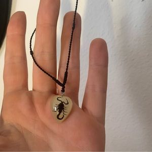 Adjustable Choker Scorpion Necklace Glow in the Dark